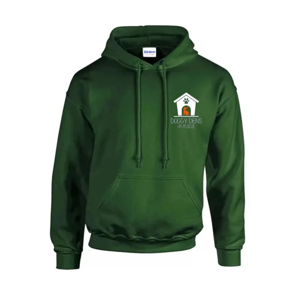 Military Green Hoodie White Logo