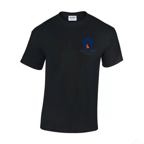 Black T Shirt Navy Logo
