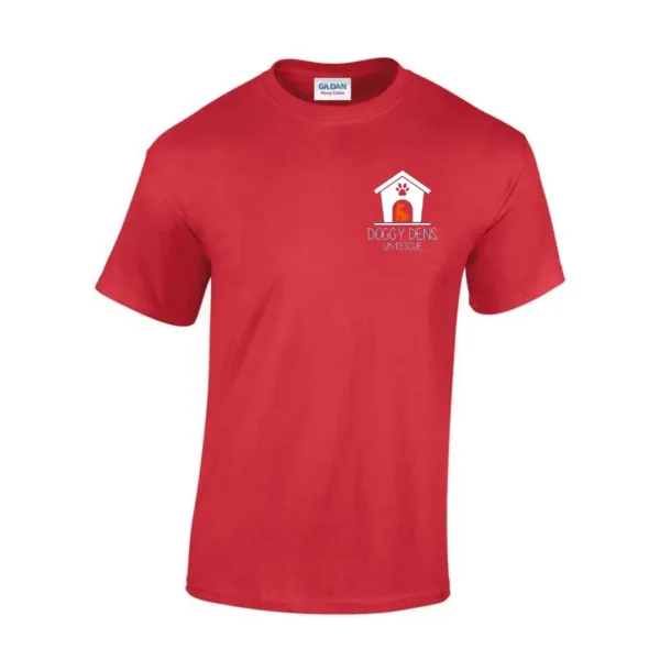 Cherry Red T Shirt White Logo