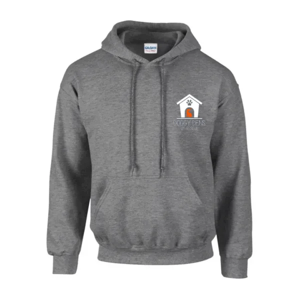 Graphite Hoodie White Logo