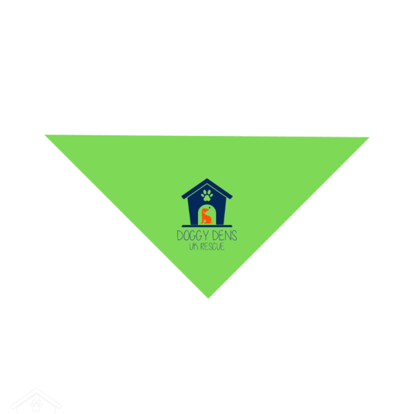 Green Dog Bandana Navy Logo