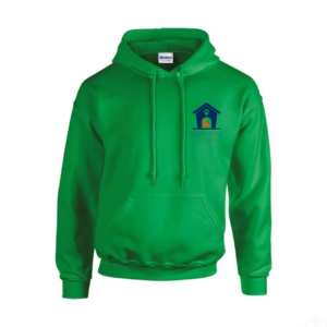 Hoodie - Irish Green Navy Logo