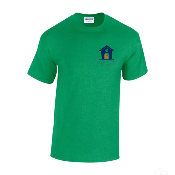 Irish Green T Shirt Navy Logo