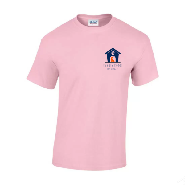 Light Pink T Shirt Navy Logo