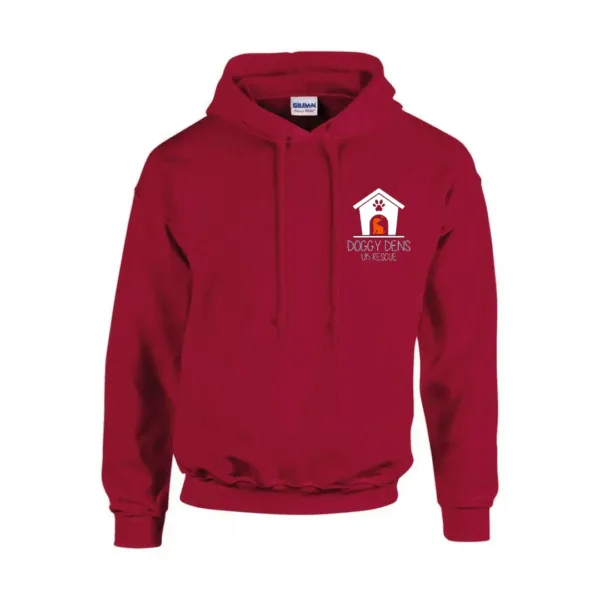 Maroon Hoody White Logo