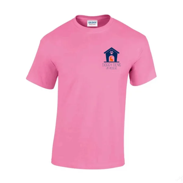 Pink T Shirt Navy Logo