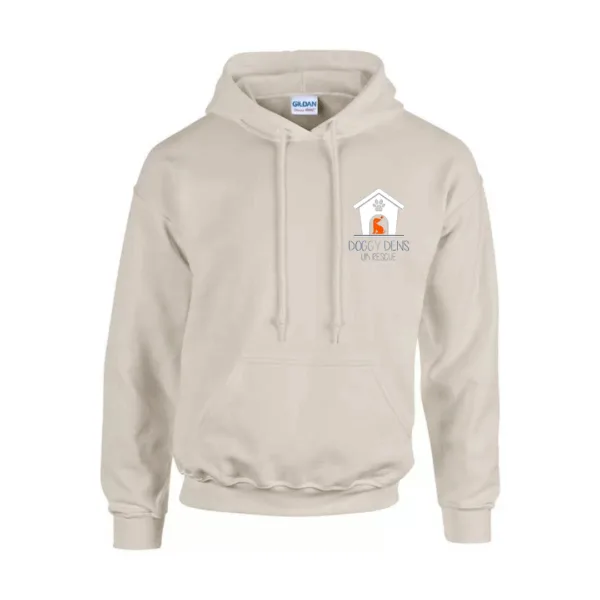 Natural Hoodie White Logo