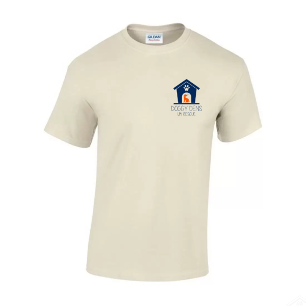 Natural T Shirt Navy Logo