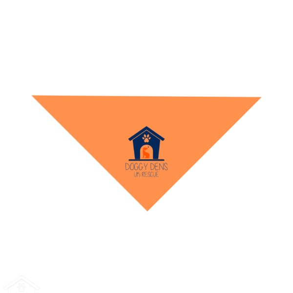Orange Dog Bandana Navy Logo