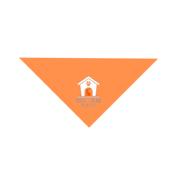 Orange Dog Bandana White Logo
