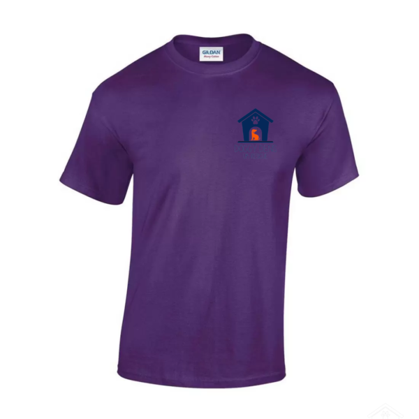 Purple T Shirt Navy Logo