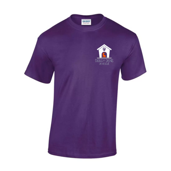 Purple T Shirt White Logo