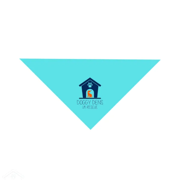 Sky Blue Dog Bandana NavyLogo