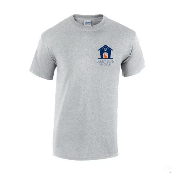 Sport Grey T Shirt Navy Logo