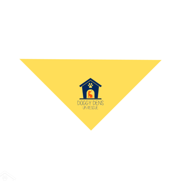 Yellow Dog Bandana Navy Logo