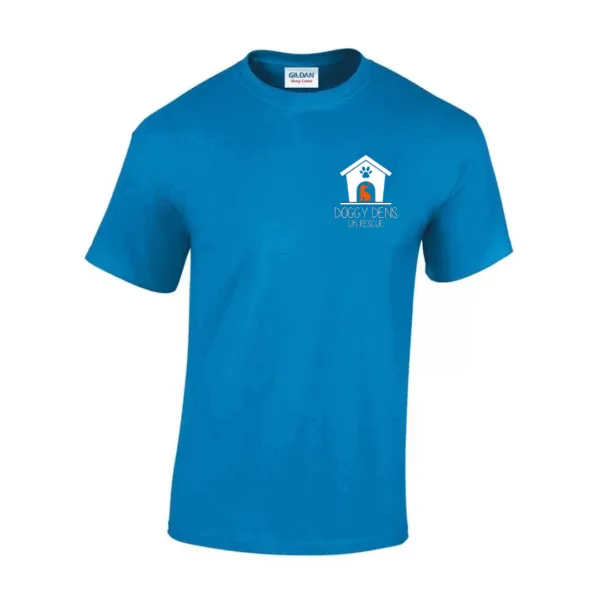 Heather Sapphire T Shirt White Logo