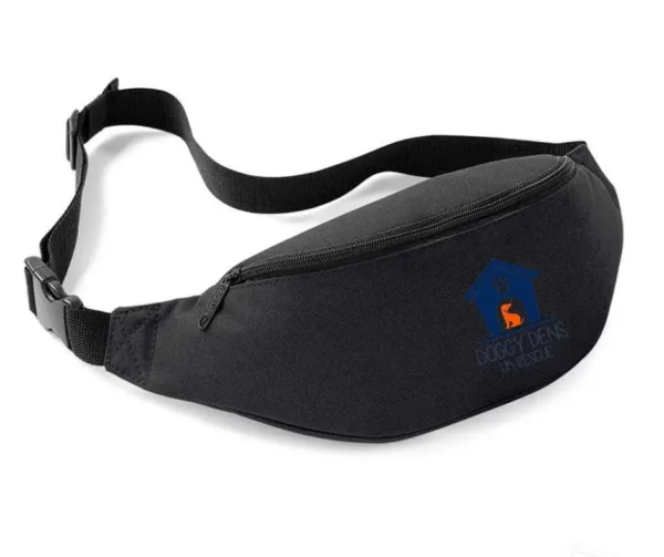 Black Belt Bag Navy Logo