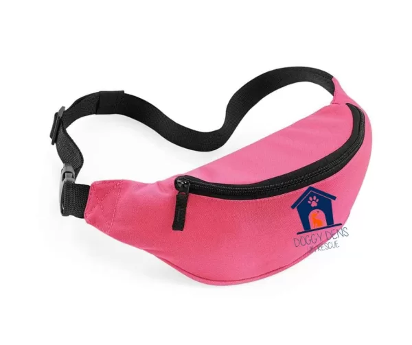 Pink Belt Bag Navy Logo