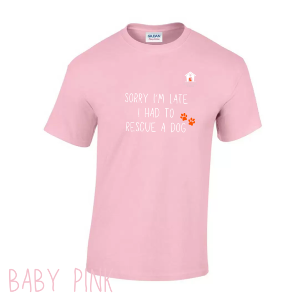 Sorry T Shirt in Baby Pink