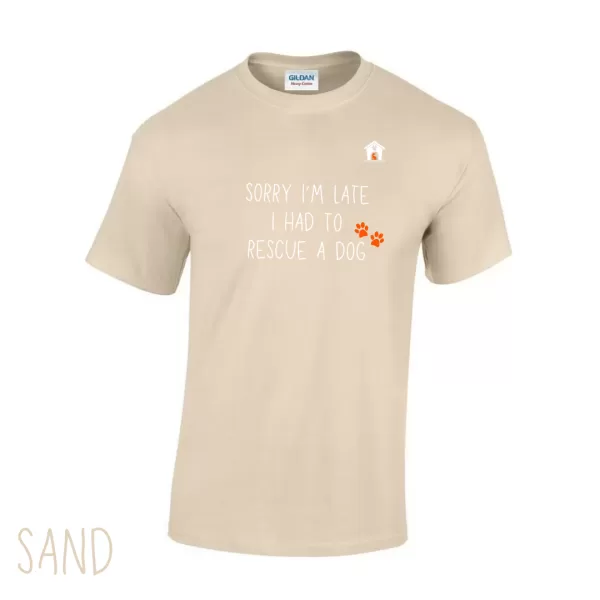 Sorry T Shirt in Sand